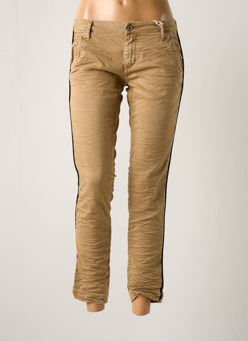 Pantalon chino marron PLEASE pour femme