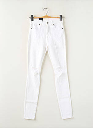 Jeans skinny taille haute taille haute blanc DR DENIM femme