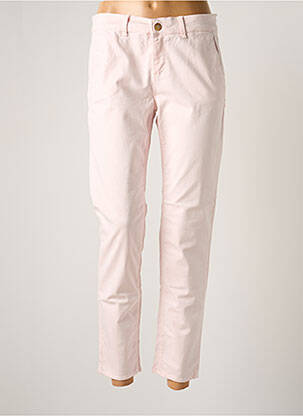 Pantalon chino taille basse taille basse rose HAPPY femme