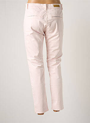 Pantalon chino taille basse taille basse rose HAPPY femme
