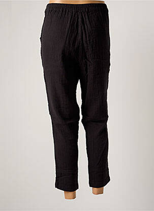 Pantalon 7/8 taille à pinces taille normale noir ICHI femme