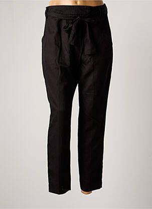 Pantalon 7/8 fermeture zippée sous rabat avec crochet taille basse noir ARMEDANGELS femme