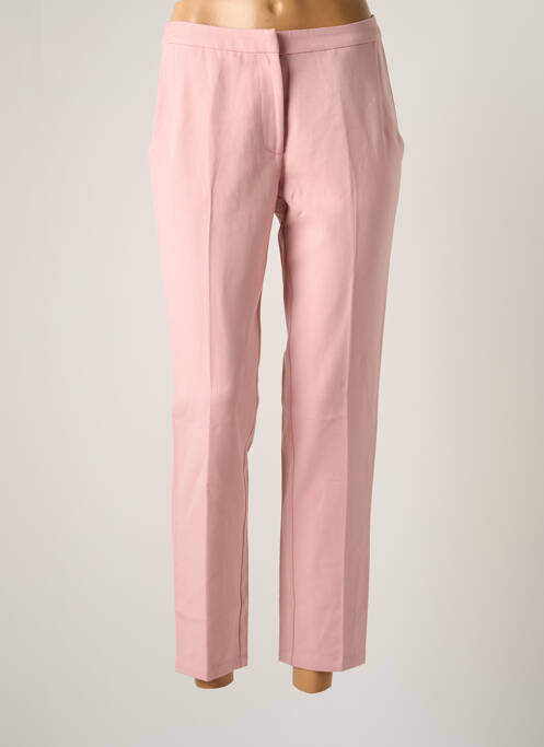 Pantalon 7/8 taille à pinces taille normale rose MINIMUM femme