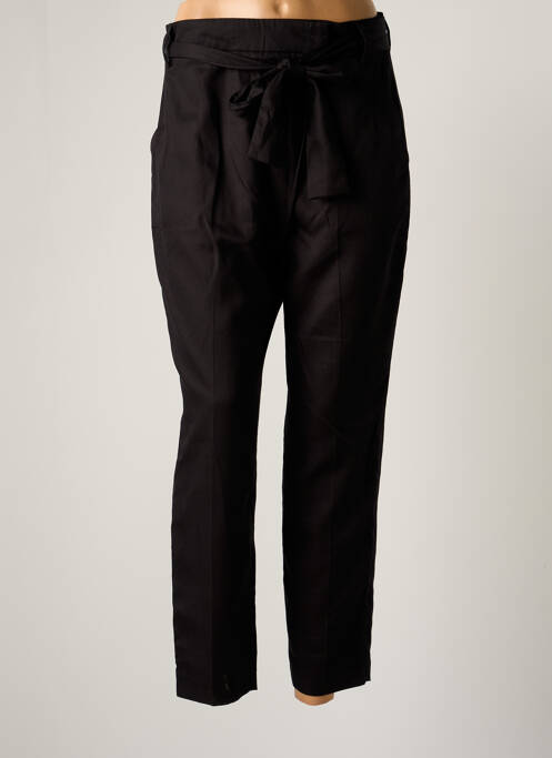 Pantalon 7/8 fermeture zippée sous rabat avec crochet taille basse noir ARMEDANGELS femme