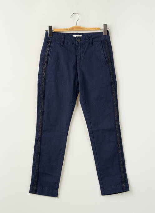 Pantalon chino bleu MKT STUDIO pour femme