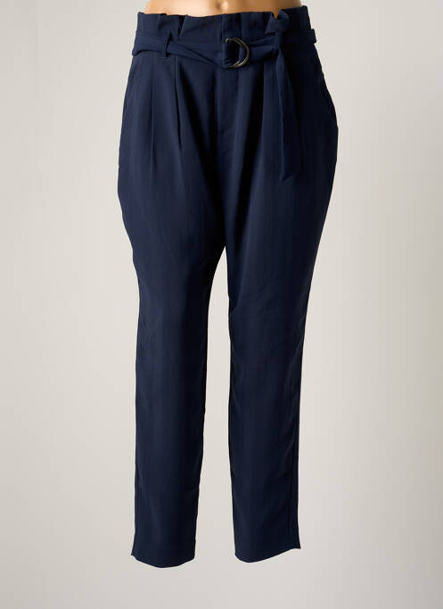 Pantalon droit bleu ICHI pour femme