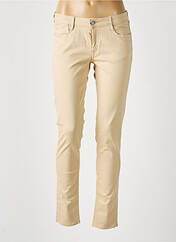 Pantalon slim beige LE TEMPS DES CERISES pour femme seconde vue