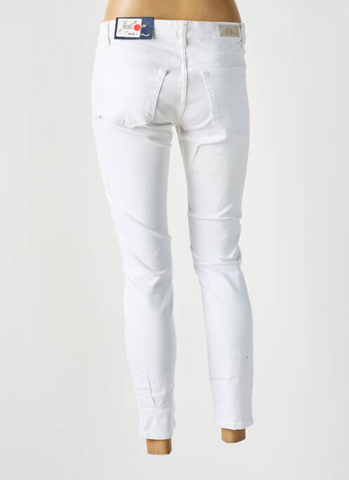 Pantalon slim poches blanc LTB femme