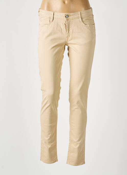 Pantalon slim beige LE TEMPS DES CERISES pour femme