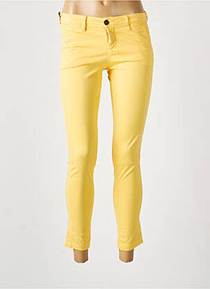 Pantalon slim skinny jaune TEDDY SMITH femme