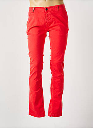 Pantalon chino slim rouge DONOVAN homme