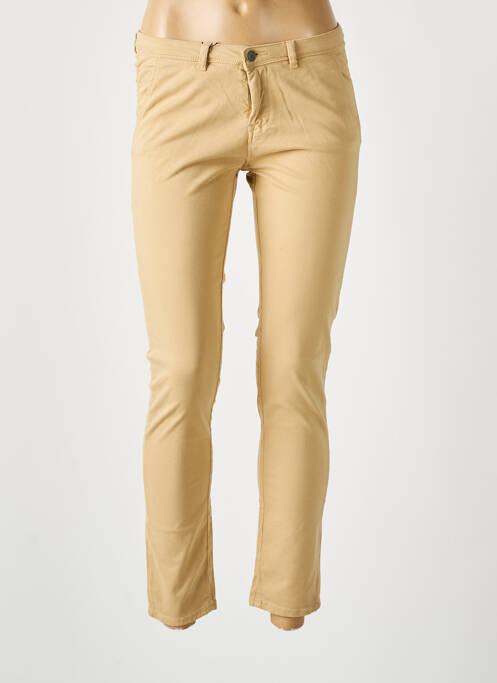 Pantalon chino beige SCHOOL RAG pour femme