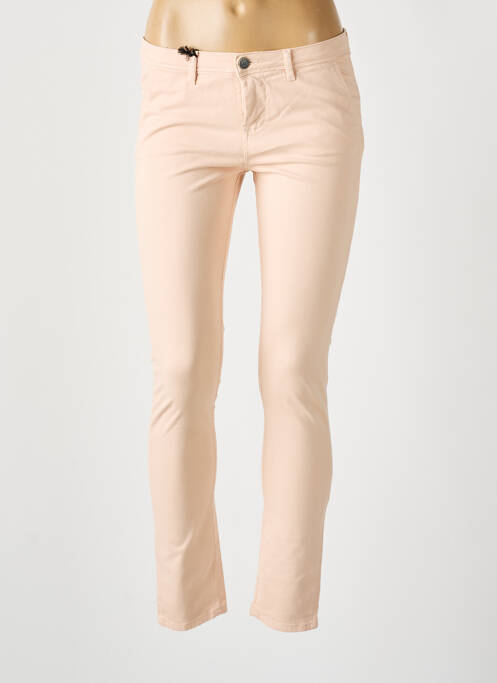 Pantalon chino orange SCHOOL RAG pour femme