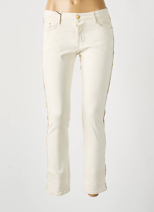 Pantalon slim beige SCHOOL RAG pour femme