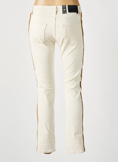 Pantalon slim beige SCHOOL RAG pour femme
