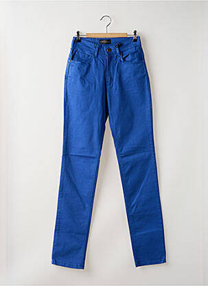 Pantalon slim taille haute taille haute bleu CIMARRON femme