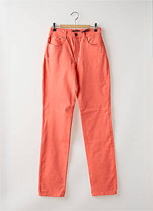 Pantalon slim stretch taille haute orange CIMARRON femme