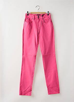 Pantalon slim taille haute taille haute rose CIMARRON femme