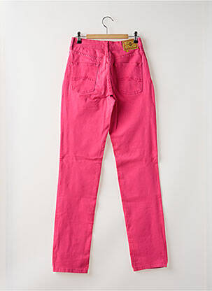 Pantalon droit stretch taille haute rose CIMARRON femme