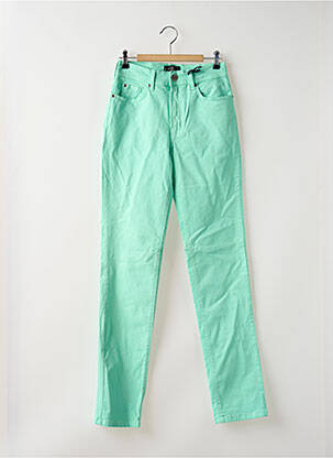 Pantalon droit stretch taille haute vert clair CIMARRON femme