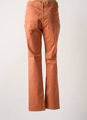 Pantalon droit stretch taille haute orange CIMARRON femme