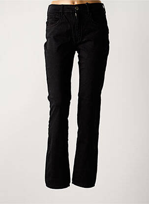 Pantalon droit stretch taille haute noir CIMARRON femme