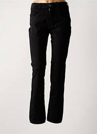 Pantalon droit stretch taille haute noir CIMARRON femme