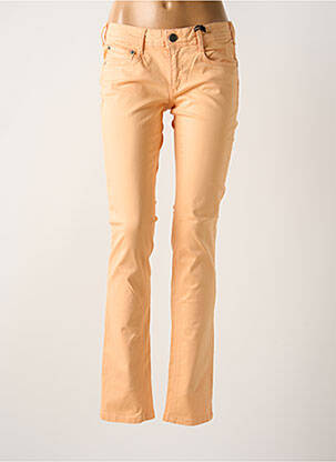 Pantalon droit stretch taille normale orange CIMARRON femme