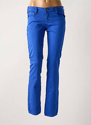 Pantalon droit stretch taille normale bleu CIMARRON femme