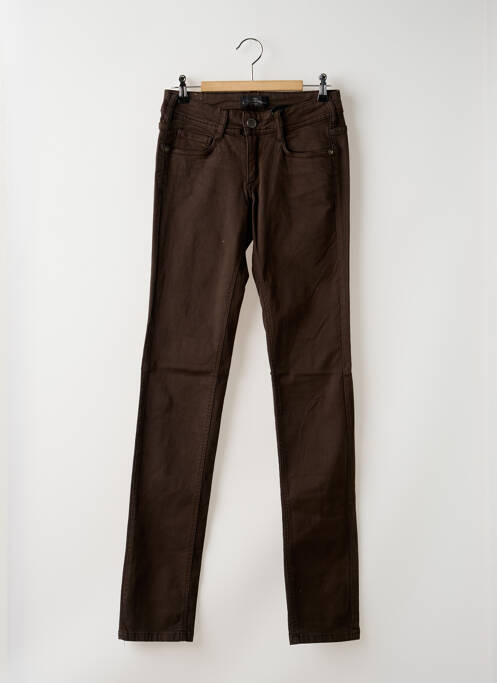 Pantalon slim stretch taille normale marron CIMARRON femme