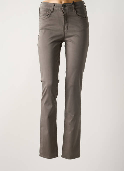 Pantalon droit gris CIMARRON pour femme