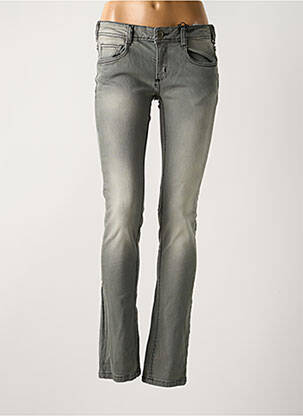 Jeans coupe slim stretch taille basse gris CIMARRON femme