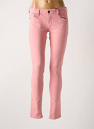 Jeans coupe slim taille basse taille basse rose CIMARRON femme