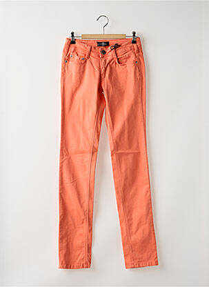 Pantalon slim taille basse taille basse orange CIMARRON femme