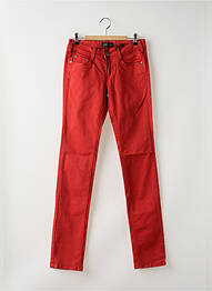 Pantalon slim taille basse taille basse rouge CIMARRON femme