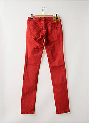 Pantalon slim taille basse taille basse rouge CIMARRON femme