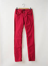Pantalon slim taille basse taille basse rose CIMARRON femme