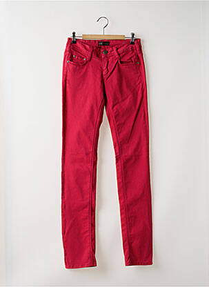 Pantalon slim taille basse taille basse rose CIMARRON femme