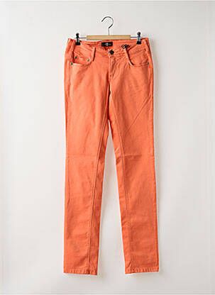 Pantalon slim taille basse taille basse orange clair CIMARRON femme
