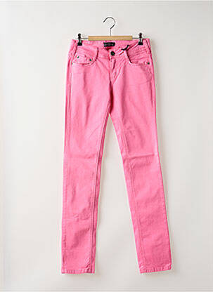 Pantalon slim taille basse taille basse rose CIMARRON femme