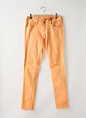 Jeans coupe slim taille basse taille basse orange CIMARRON femme