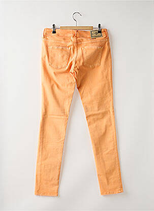 Jeans coupe slim stretch taille basse orange CIMARRON femme