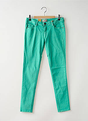 Jeans coupe slim taille basse taille basse vert CIMARRON femme