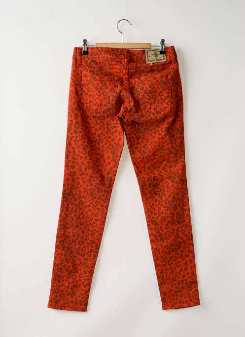 Jeans coupe slim orange CIMARRON pour femme