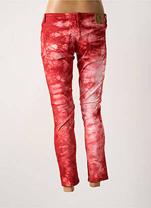 Jeans coupe slim tissage brut taille normale rouge CIMARRON femme