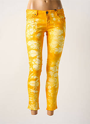 Jeans coupe slim tissage brut taille normale jaune CIMARRON femme