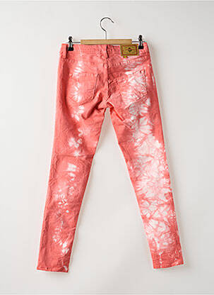 Jeans coupe slim tissage brut taille normale rose CIMARRON femme
