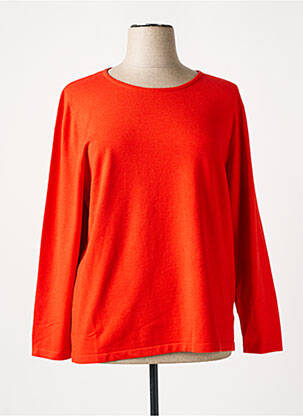 Pull coupe cintrée manches longues orange KOKOMARINA femme