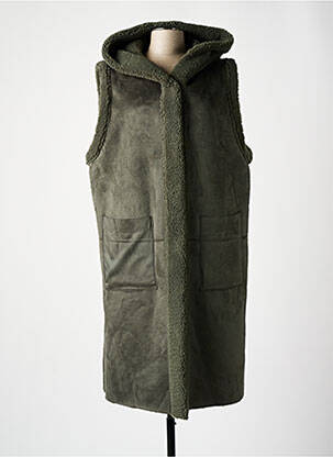 Manteau long vert RINO & PELLE pour femme