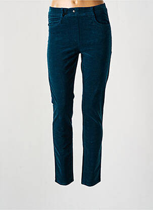 Pantalon slim taille élastique bleu EAST DRIVE femme